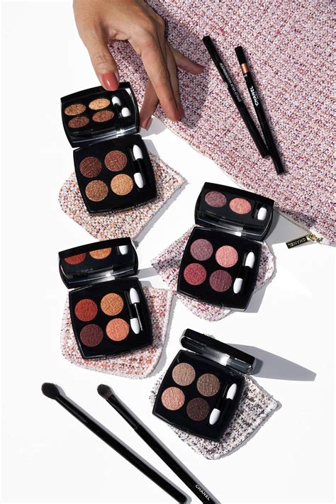 chanel tweed quads|Chanel quadra eyeshadow.